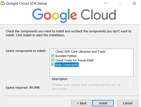 Google Cloud SDK Setup