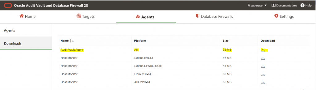 oracle audit vault 2