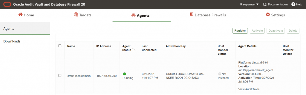 oracle audit vault 4